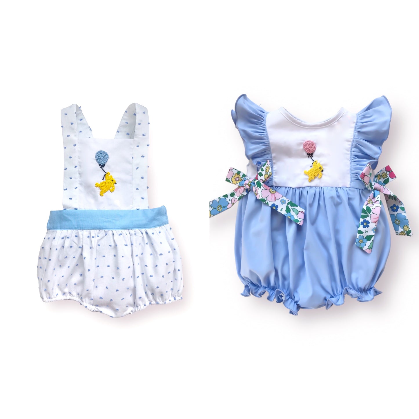 Honey Bear Girl French Knot Bubble