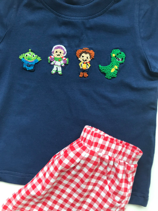 Toy Pals French Knot Shorts Set