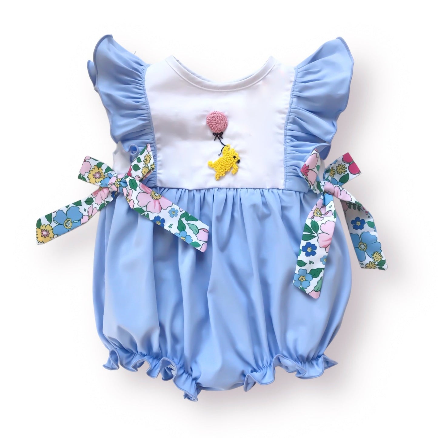 Honey Bear Girl French Knot Bubble
