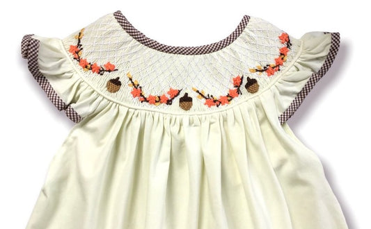 Autumn Acorn Ruffle Shorts Set