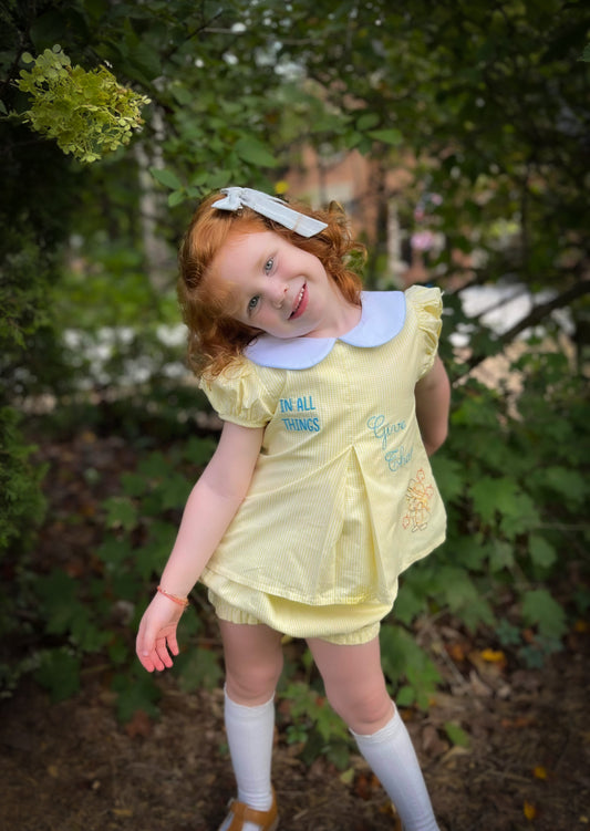 "In All Things, Give Thanks" Bloomer Set