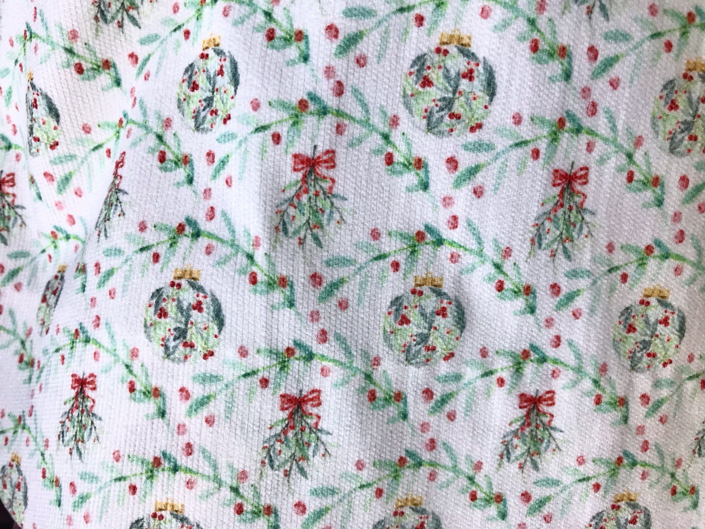 Bow on the Mistletoe Embroidered Dress