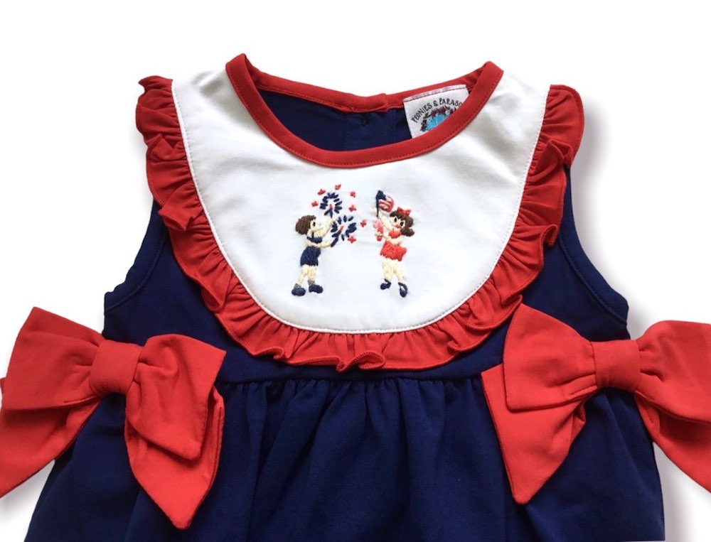 Lil' Firecracker Knit Bow Bubble
