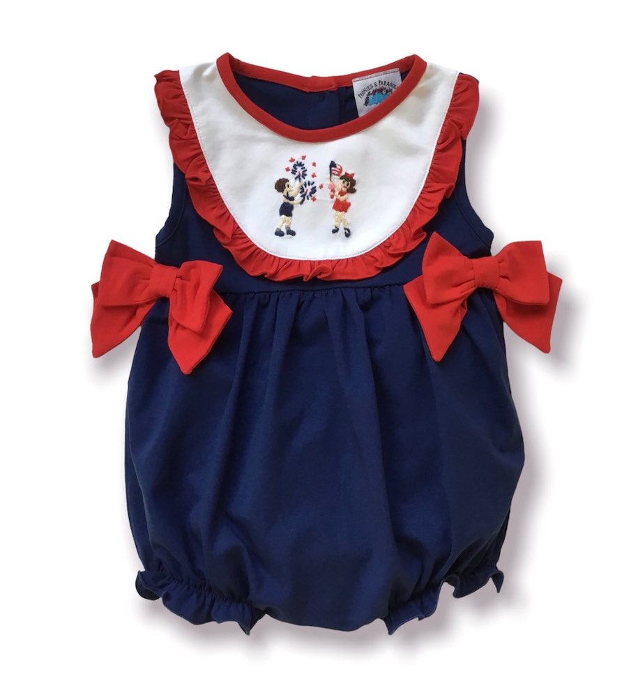 Lil' Firecracker Knit Bow Bubble