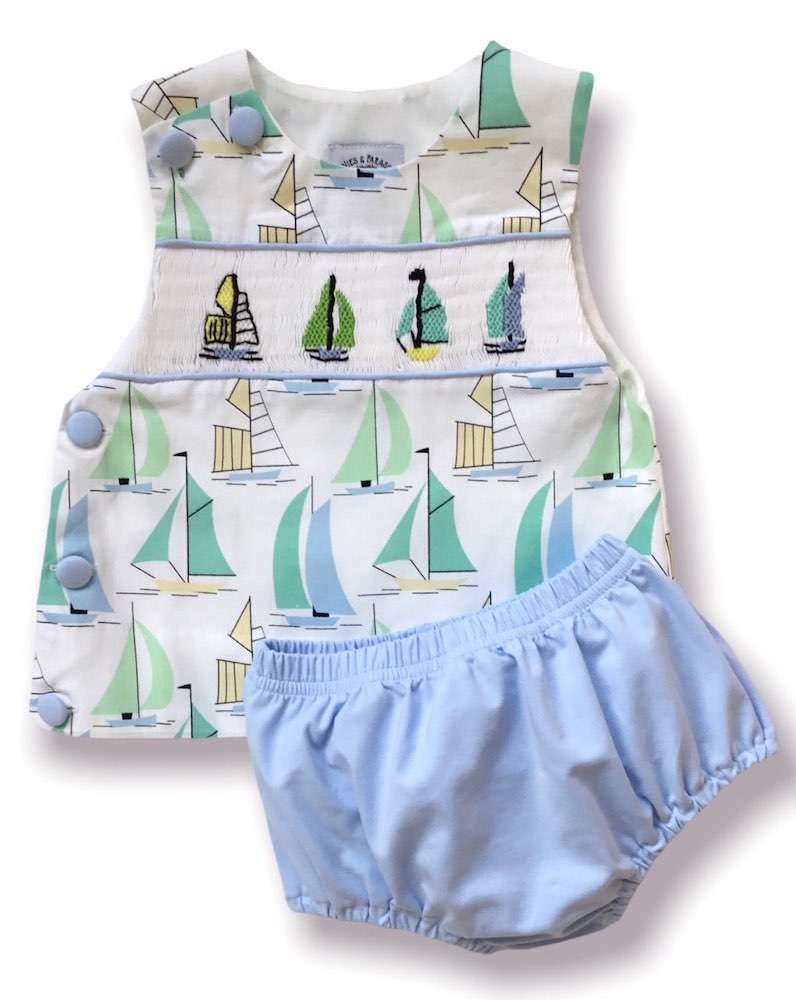 Kiawah Island Sailing Collection Diaper Set