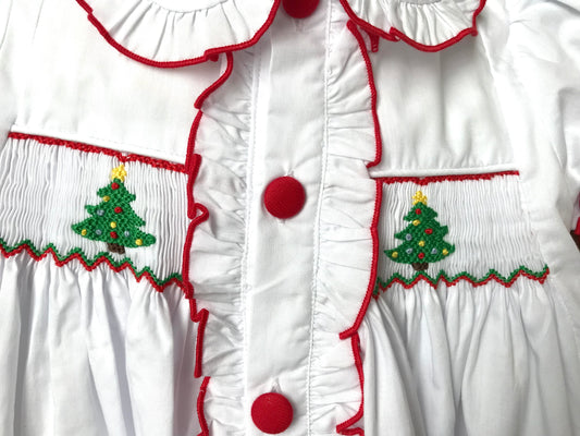 O Christmas Tree Snowy White Dress