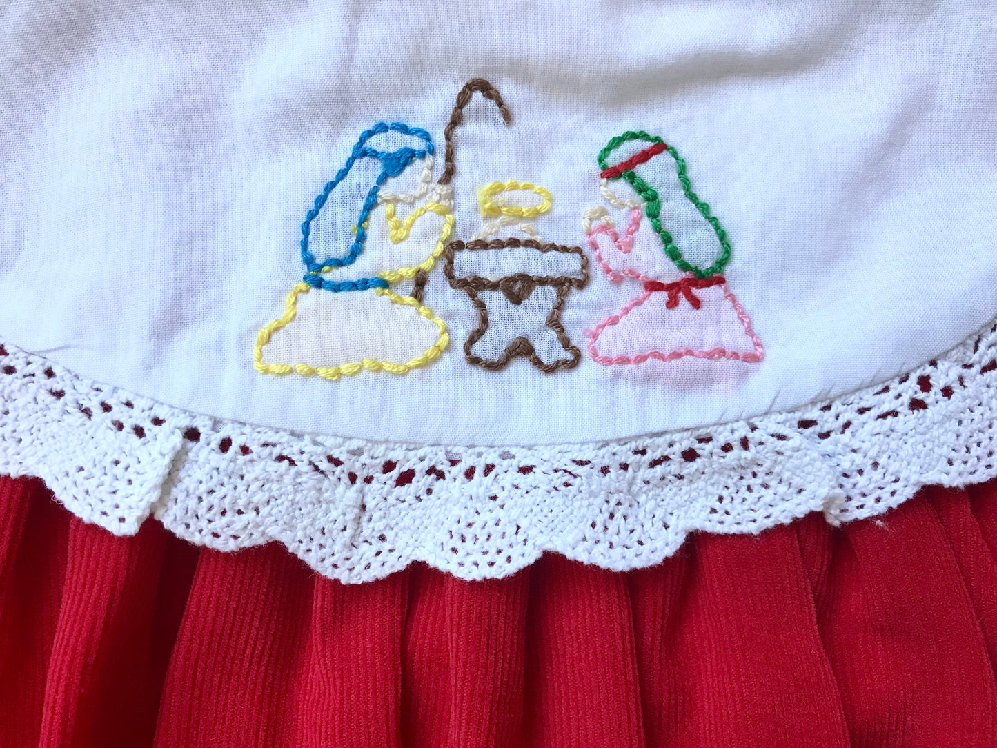 Oh Holy Night Red Corduroy Dress