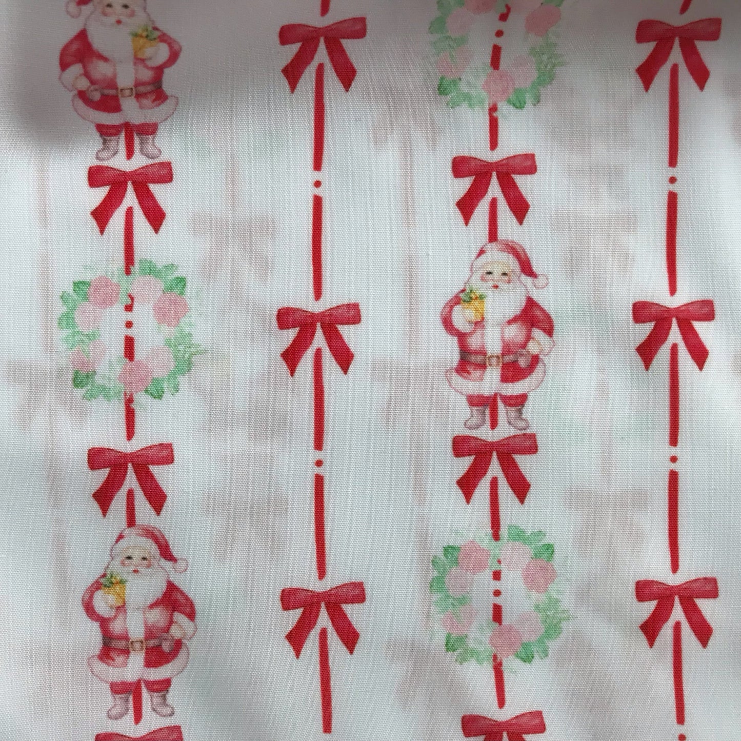Pink Vintage Santa Print Dress