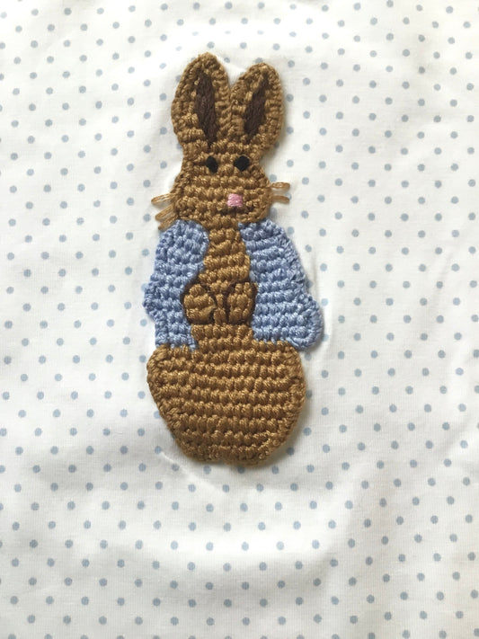 Peter Rabbit Pink Dot Crochet Pajamas