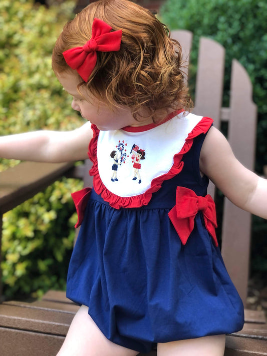 Lil' Firecracker Knit Bow Bubble