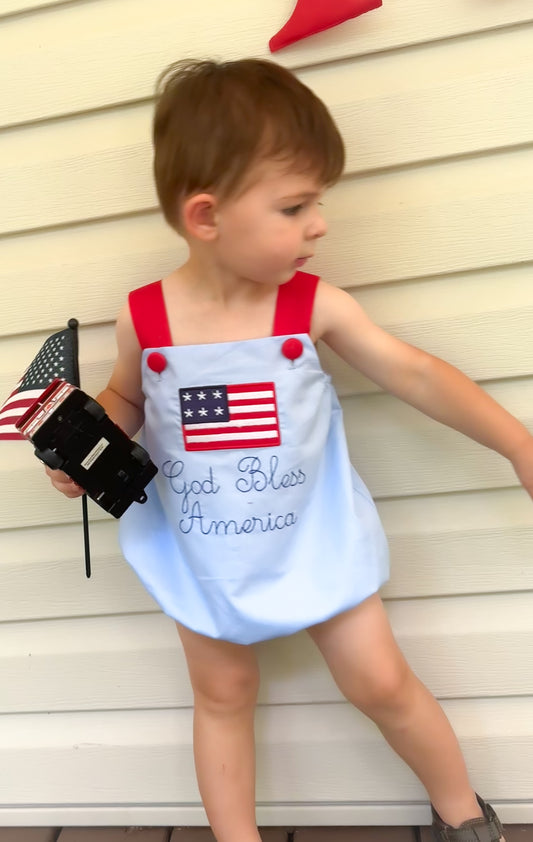 God Bless America Boy Bubble