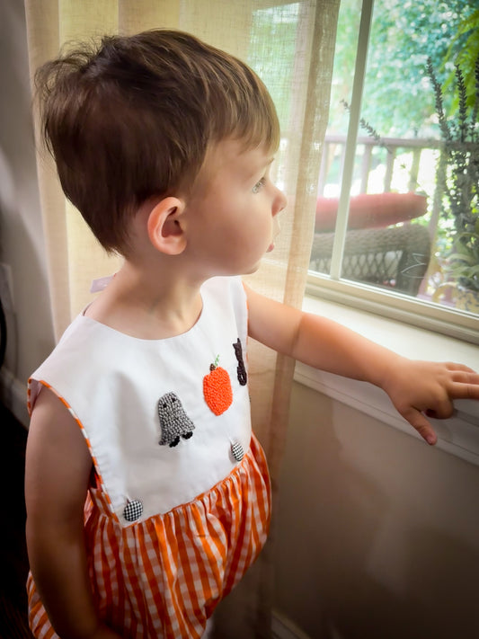 Spooky Halloween French Knot Boy Bubble