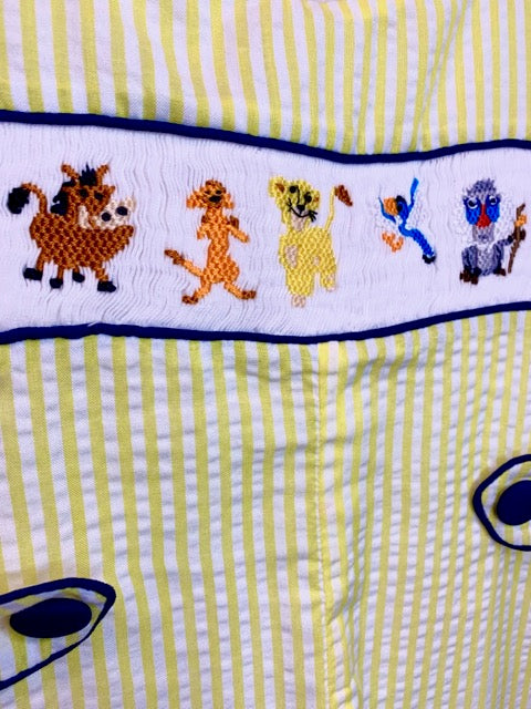 Safari Friends Smocked Jon Jon