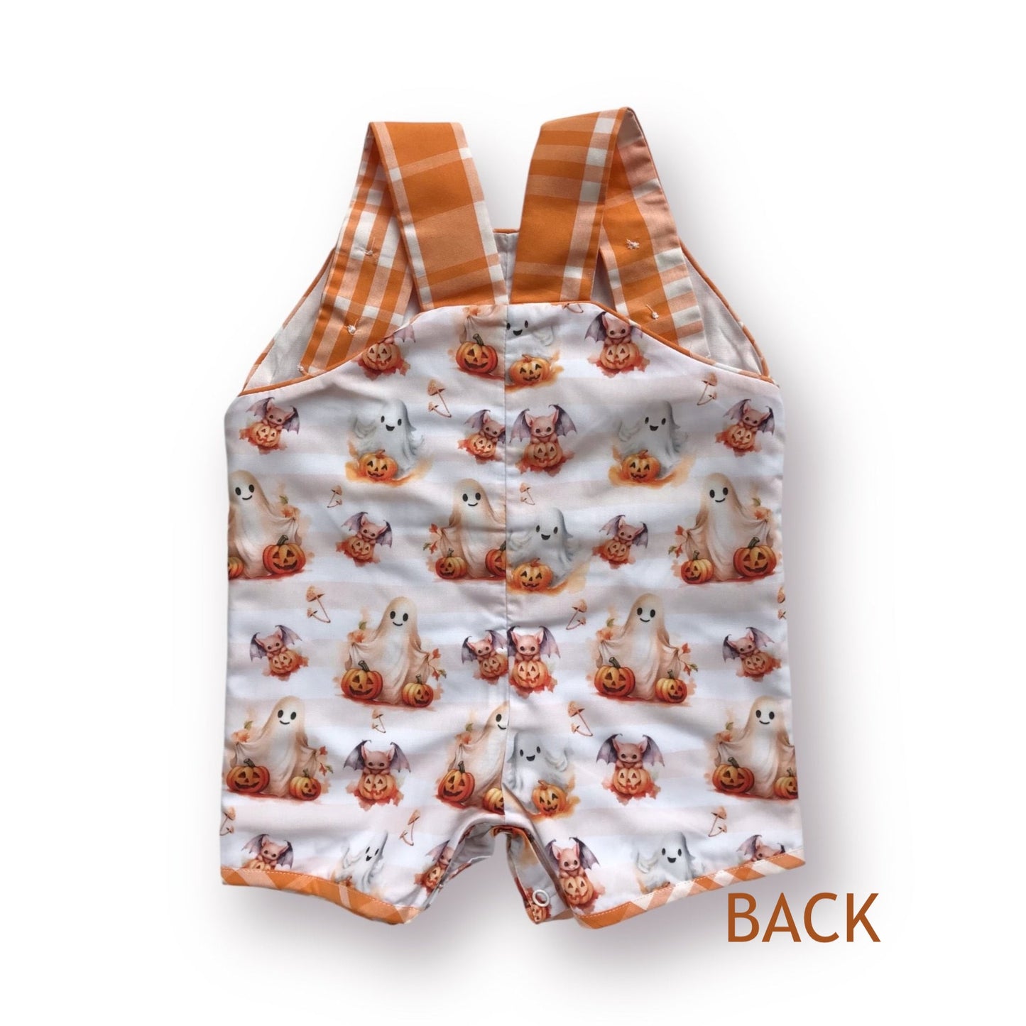 Smocked Halloween Overalls