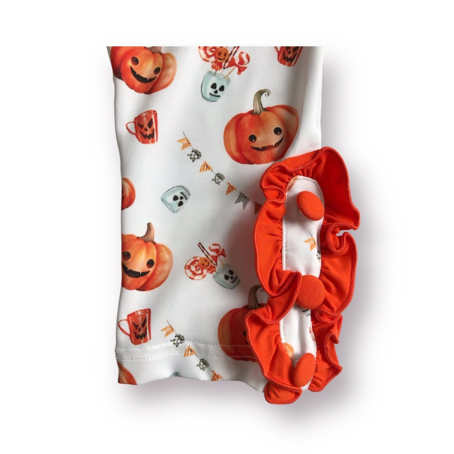 2-Pc Boo Applique Halloween Pants Set