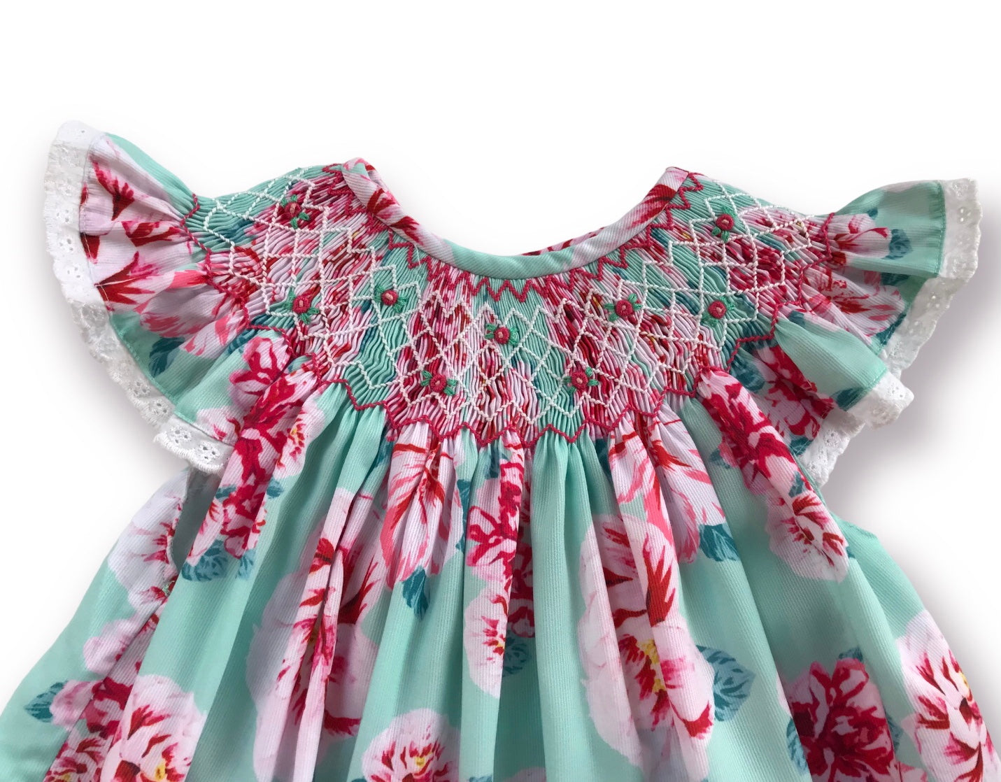Pretty in Peonies Smocked Dress