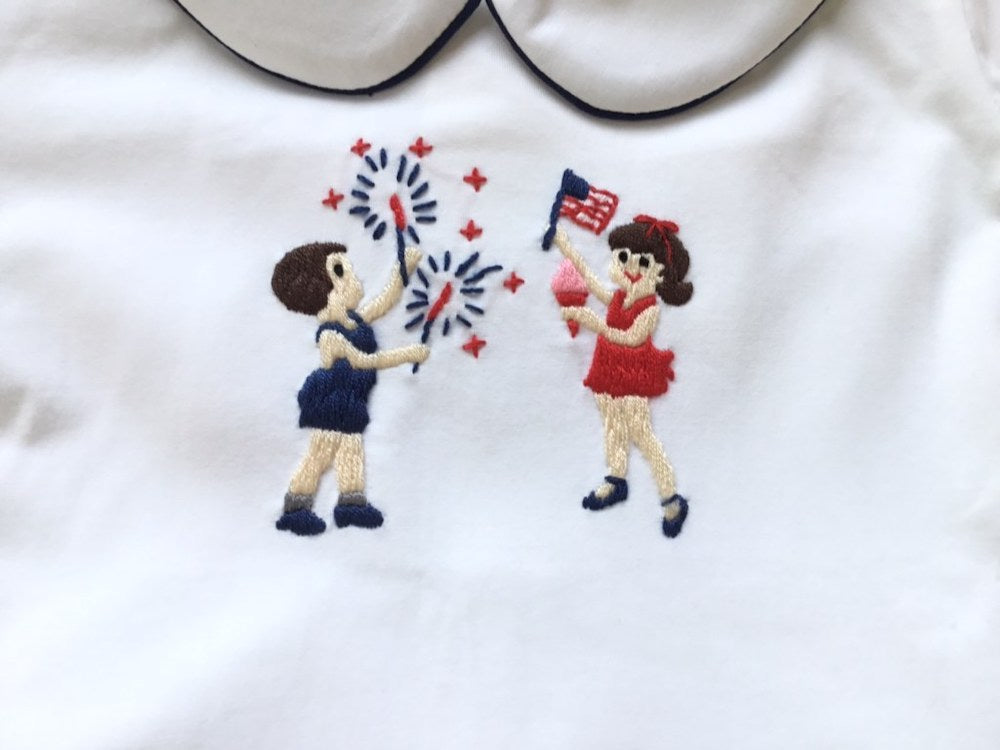 Lil' Firecracker Knit Shorts Set