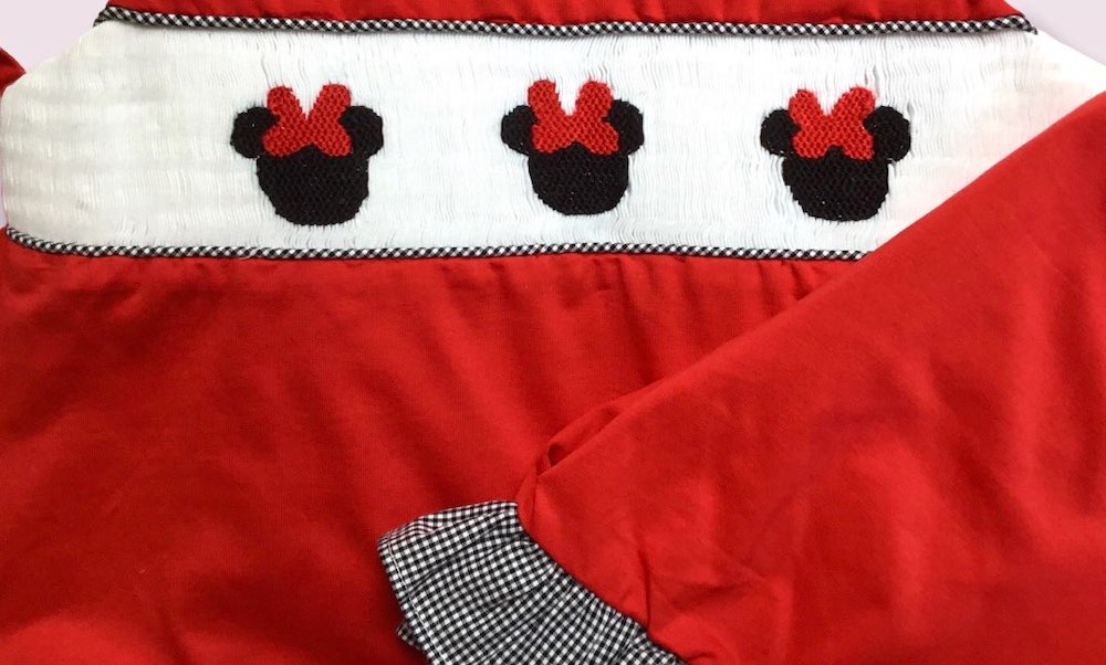 Miss Mouse Smocked Swing Top & Ruffle Shorts Set