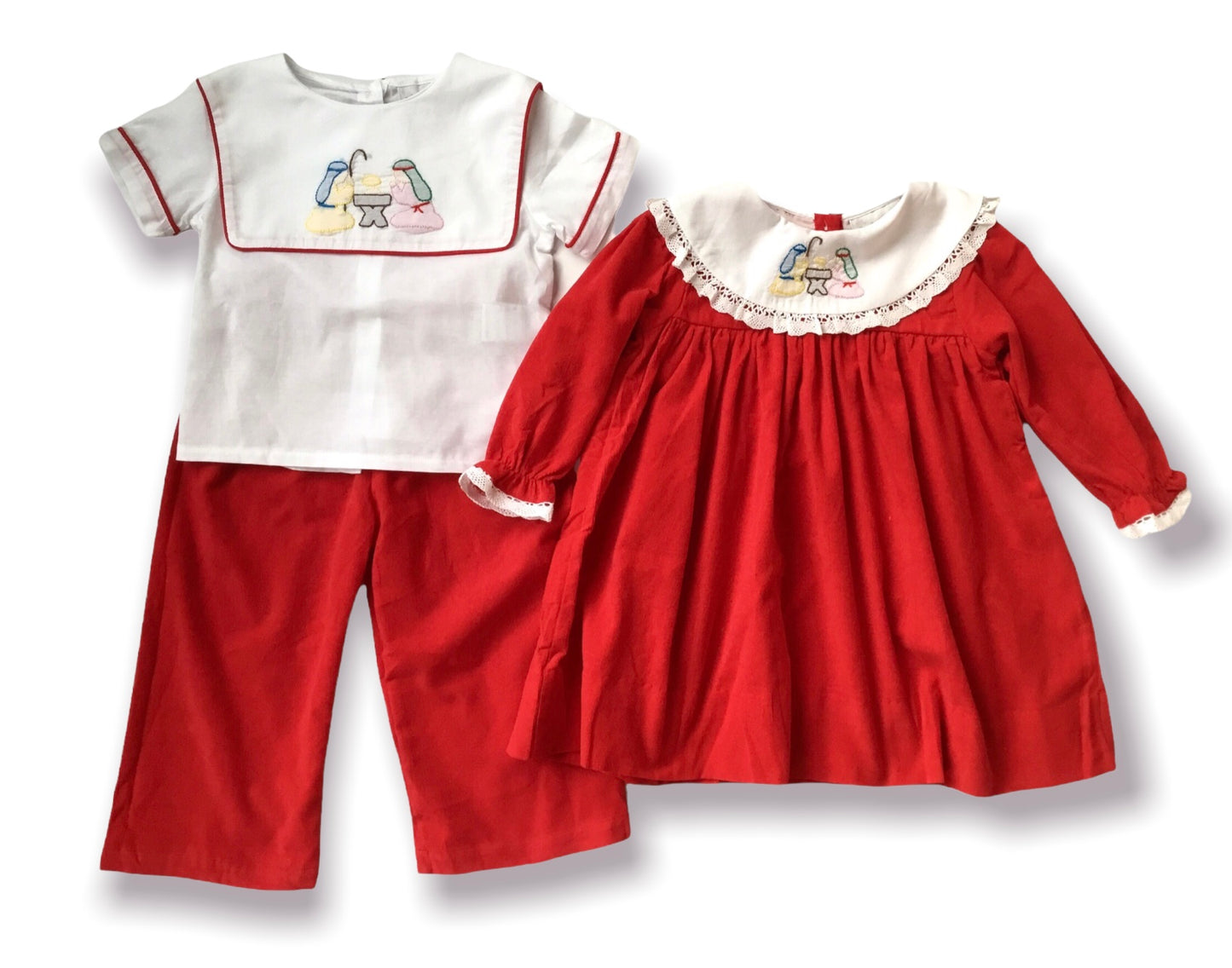 Oh Holy Night Corduroy Bloomer Set