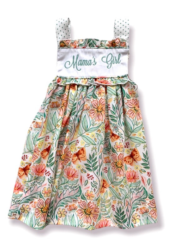 Mama's Girl Butterfly Garden Sundress