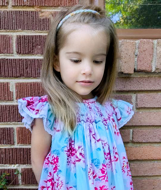 Pretty in Peonies Smocked Dress