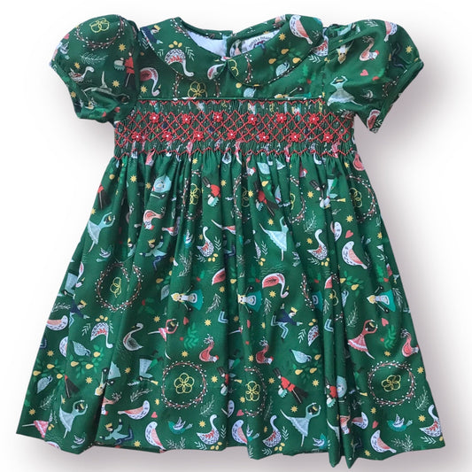 12 Days of Christmas Smocked Dress