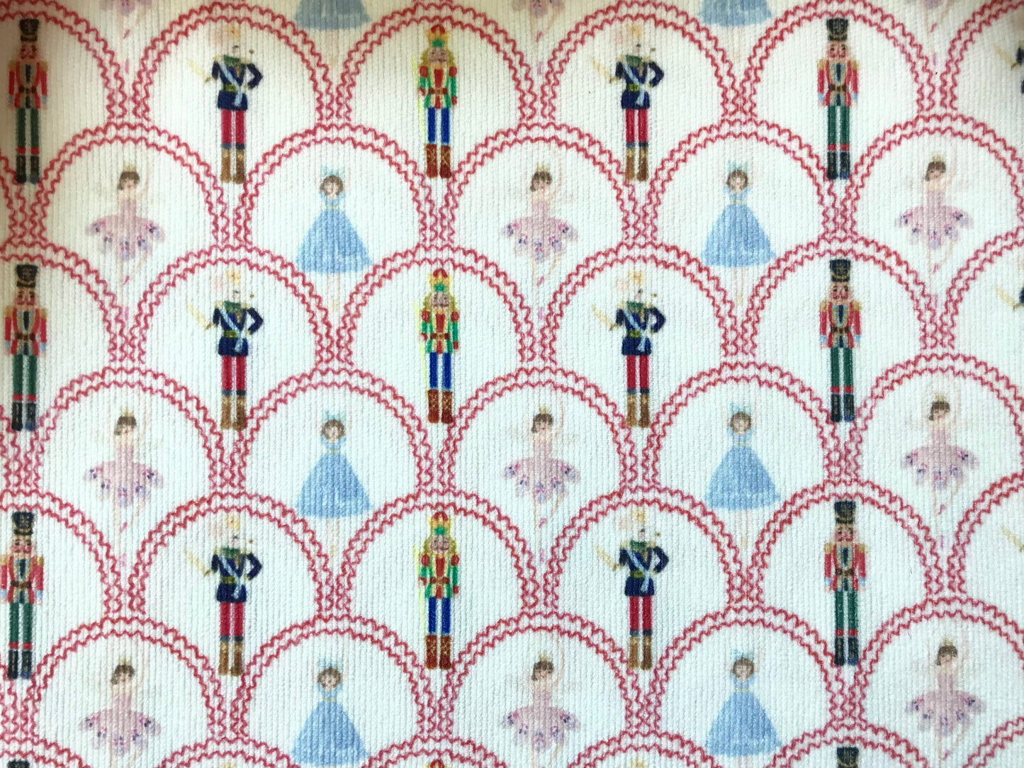 Corduroy Nutcracker Embroidered Christmas Dress