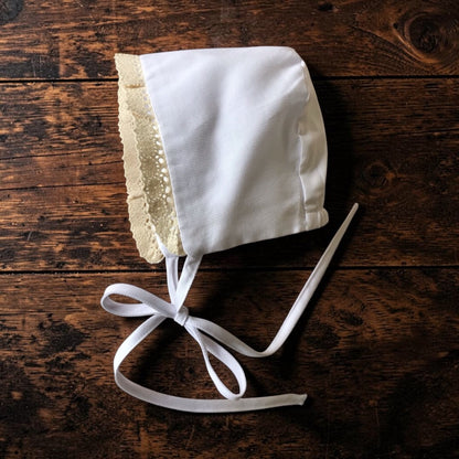 Orthodox Baptismal Infant Girl Gown & Bonnet