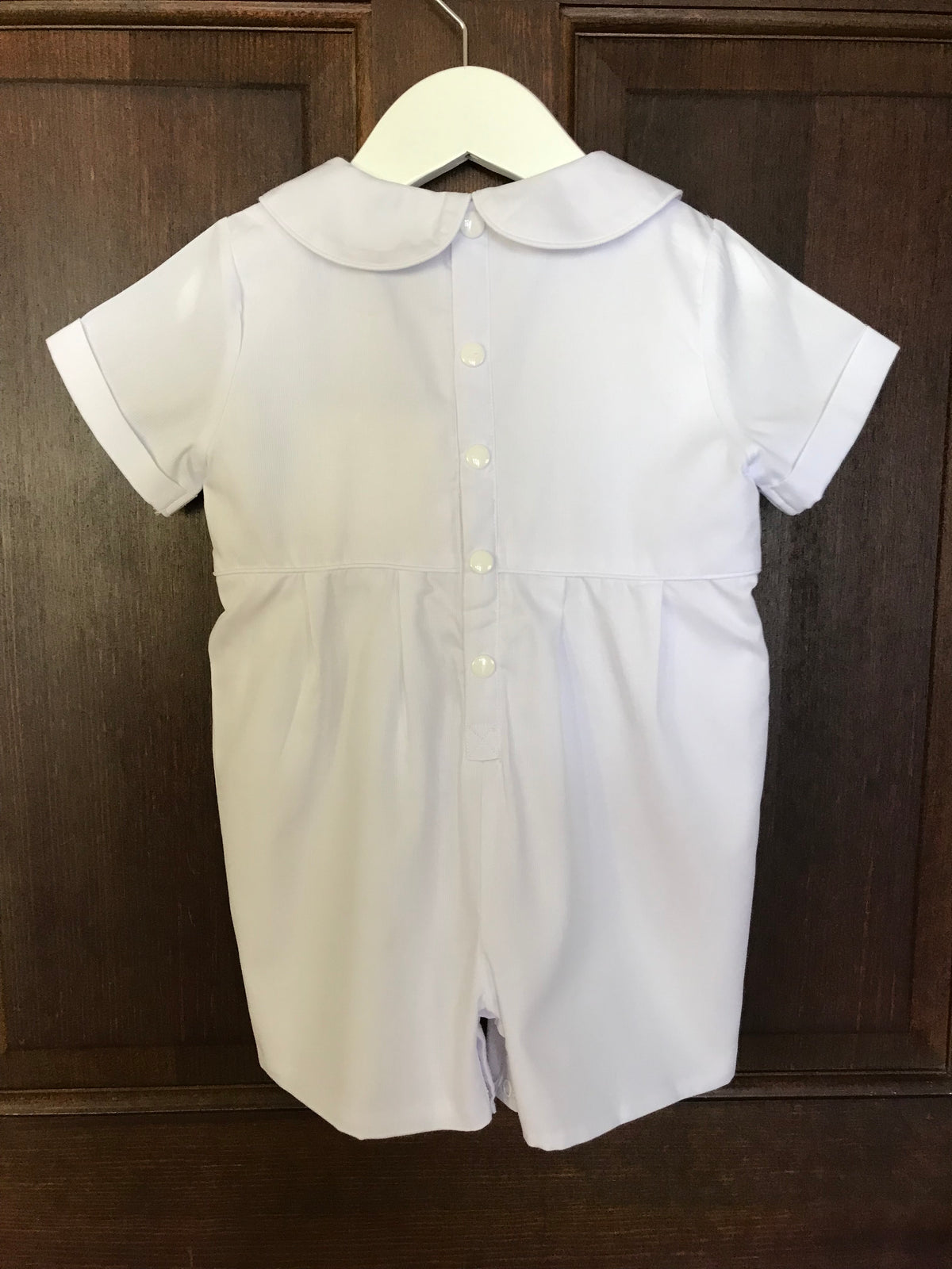 Orthodox Cross Smocked Baby Boy Shortall