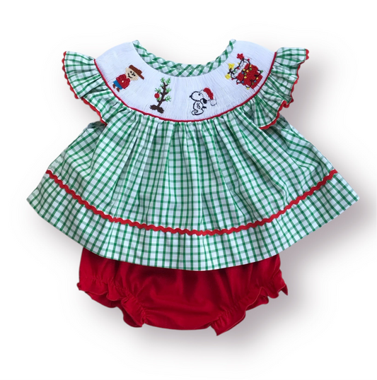 Good Grief! This is the Cutest Christmas Bloomer Set!