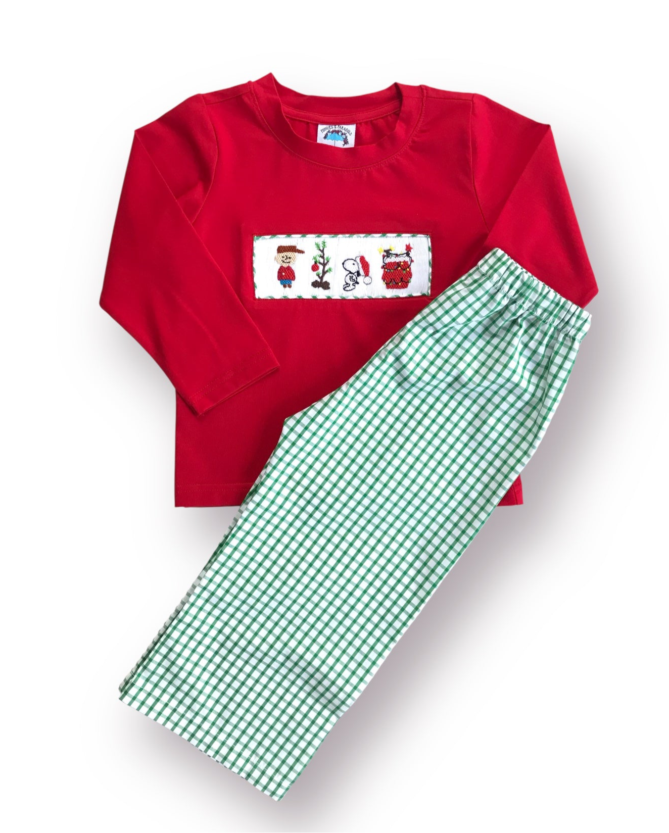 Good grief!  This is the cutest Christmas pants set!