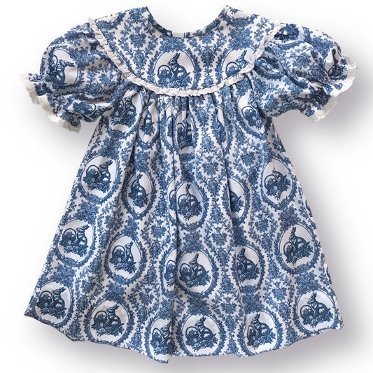 Blue Toile Easter Dress