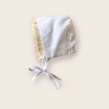 Orthodox Baptismal Infant Girl Gown & Bonnet