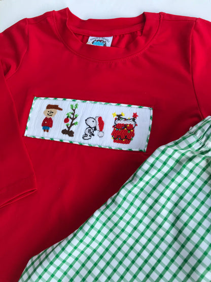 Good grief!  This is the cutest Christmas pants set!