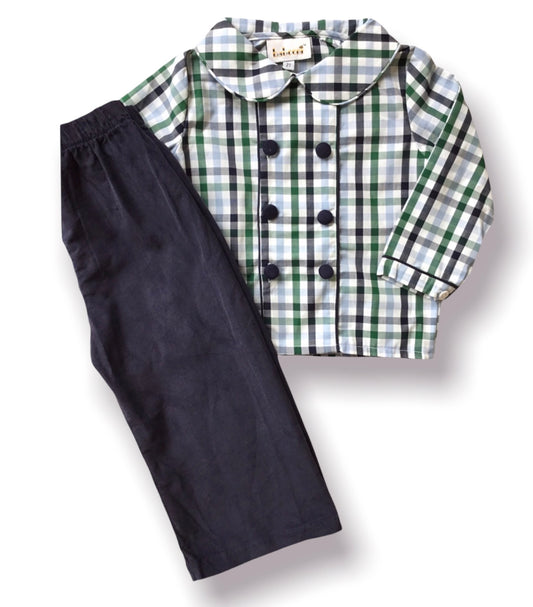 Sunday Best Plaid Pants Set