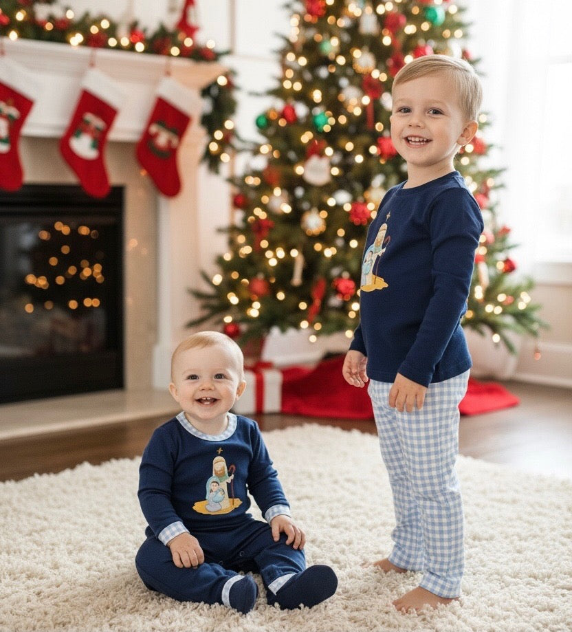 Silent Night Knit Romper