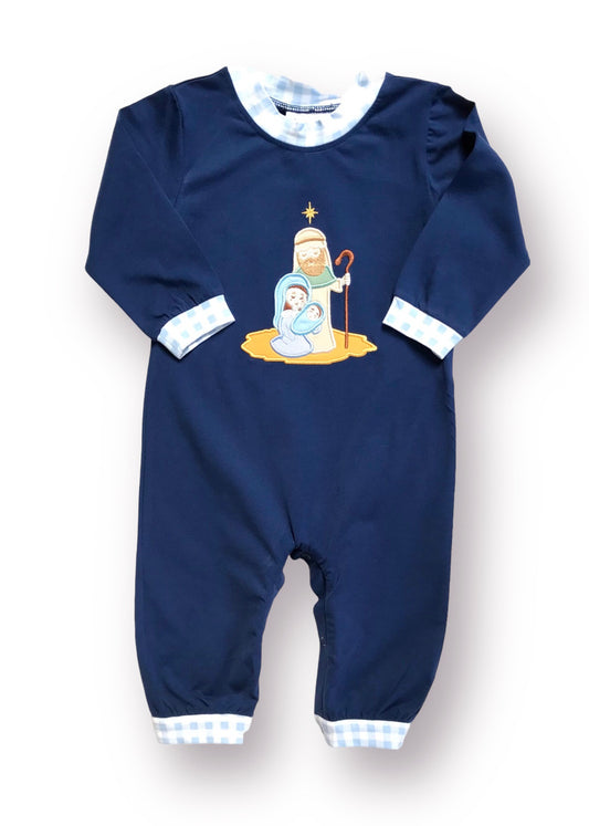 Silent Night Knit Romper