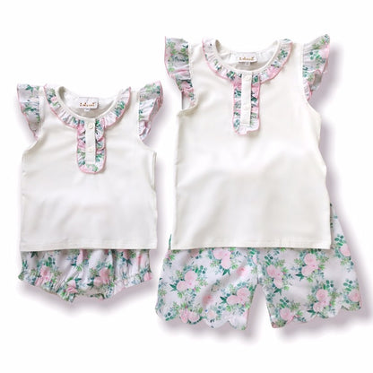 Lisianthus Scallop Shorts Set