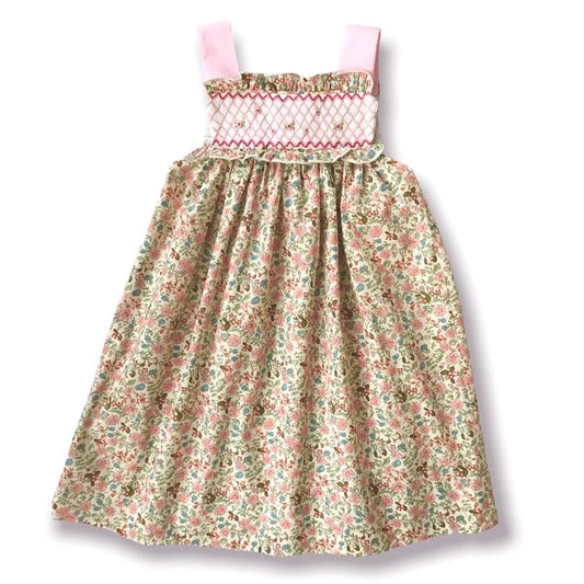 Stella's Spring Floral Smocked Sundress